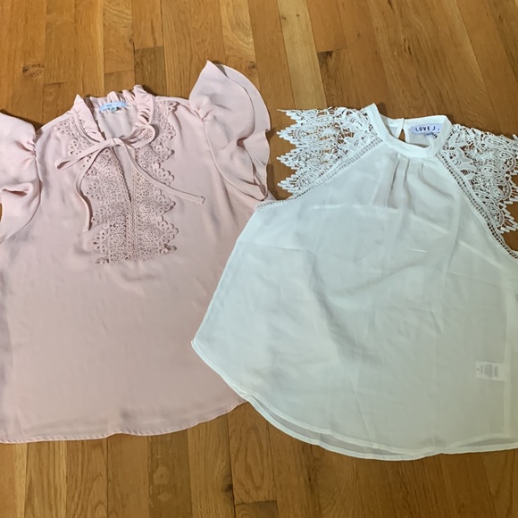 Tops - Woman’s Blouse BUNDLE  Size M. Pretty lace detail